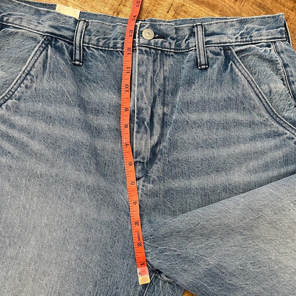 NWT American Eagle AE77 Premium Barrel Jeans Womens 10 Light Wash Ankle Denim - Picture 12 of 14